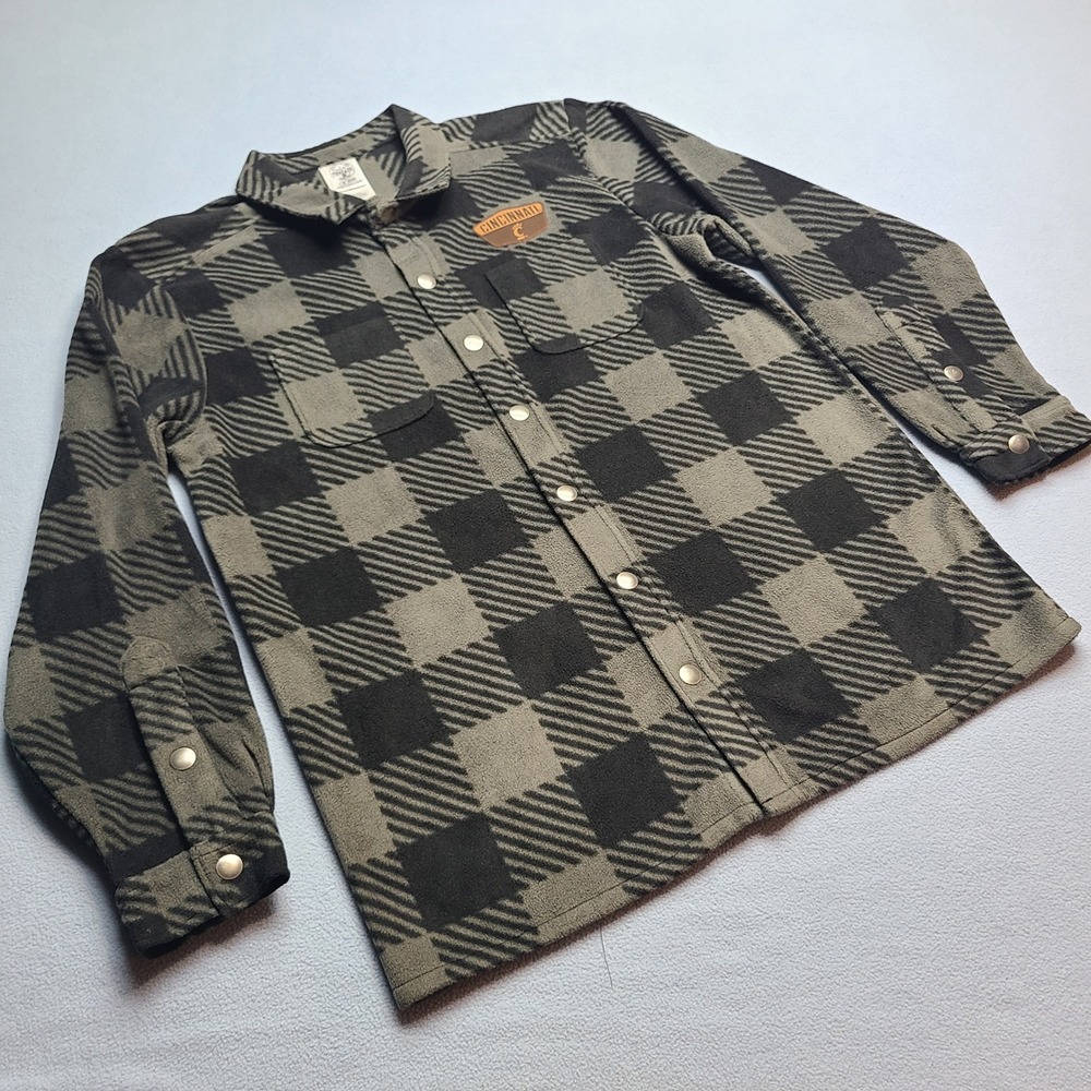 Rivalry Threads Fleece Shirt Mens M Gray NWT Cincinnati Bearcats‎ Plaid Snap